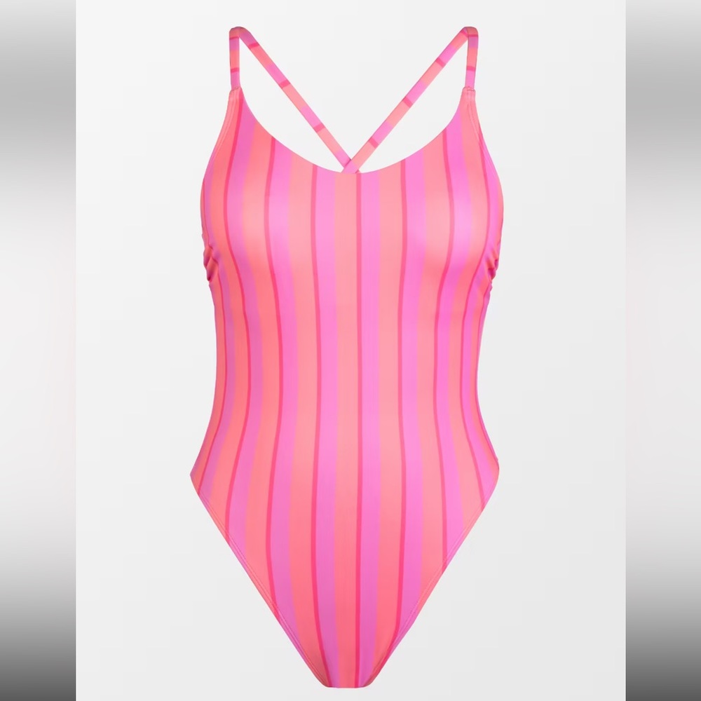 Cheeky Stripped One Piece Swimsuit